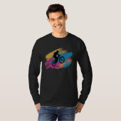 T-shirt Tricks de vélo Cascadeur de vélo Course Vélo Pilot (Devant entier)