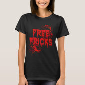 T-shirt Tricks Gratuits Trick Ou Treat Éffrayant Boo Ghost (Devant)