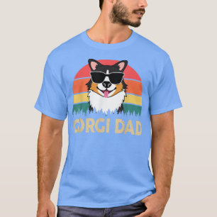 T-shirt Tricolor Corgi Papa Pembroke Welsh Corgi Cadeau po