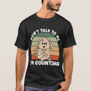 T-shirt Tricot Chien Ne me parle pas Je compte Croche