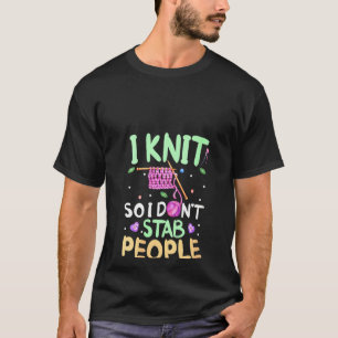 T-shirt Tricot Crochet Fer Knitter I Knit So I D