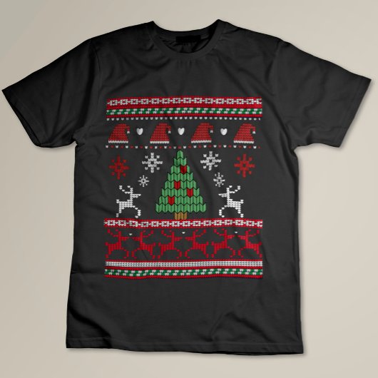T-shirt tricot d'hiver Funny