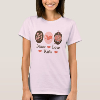 T-shirt Tricot Peace Love Knit