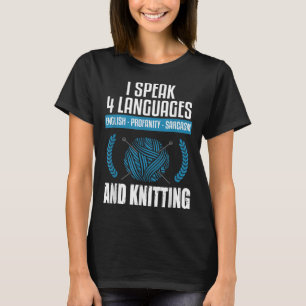 T-shirt Tricot Tricot Sarcastique Dire Funny Knitter
