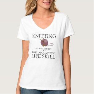 T-shirt Tricotant pas un passe-temps c'est une chemise à