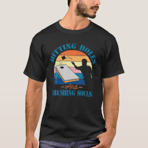 T-shirt Tricoter Des Trous Et Des Âmes - Drôle Vintage C