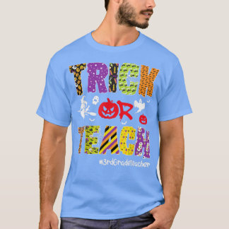 T-shirt Tricoter Ou Enseigner 3e année Enseignant Hallowee