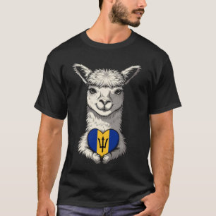 T-shirt Trident Barbade Alpaga Racines Bajan Fierté de lui