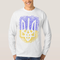 Trident heraldique ukrainien tryzub étoiles disper