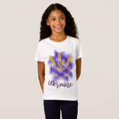T-Shirt Trident ukrainien fait d'oreille de blé (Devant entier)