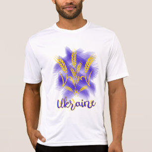 T-shirt Trident ukrainien fait d'oreille de blé