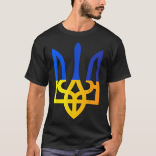 T-shirt Trident ukrainien Symbole national Drapeau ukraini