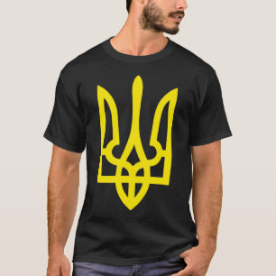 T-shirt Tridentor doré d'Ukraine Fierté de l'Ukraine