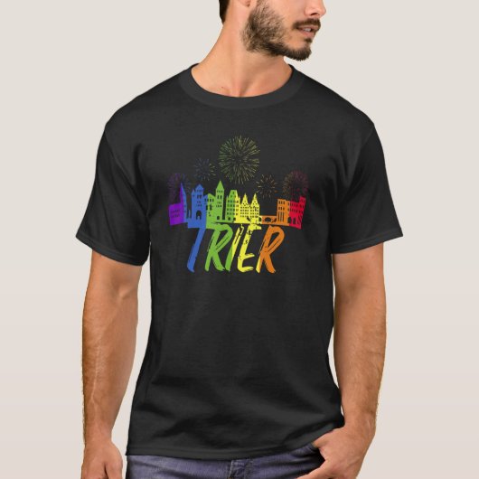 T-shirt Trier Pride Skyline Pride Trier (Devant)