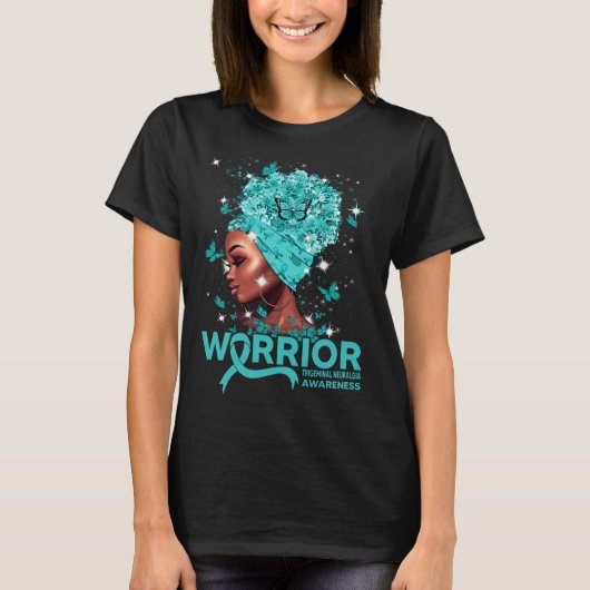 T-shirt Trigeminal Neuralgia Warrior Trigeminal Neuralgia (Devant)