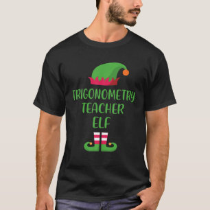 T-shirt Trigonométrie Enseignant Elf Noël Famille Correspo
