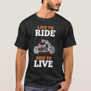 T-shirt Triker Triker Vélo Vivant À Marcher Et À Parcourir