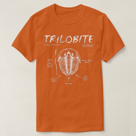 T-shirt Trilobite Geologie Enseignant Fossil (Design devant)