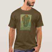 T-shirt Trilobite Paleo-chic Calymene en vert (Devant)