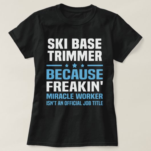 T-shirt Trimmer de base de ski (Design devant)