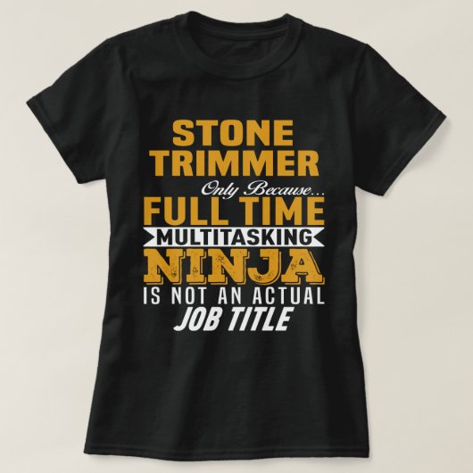 T-shirt Trimmer de pierre (Design devant)