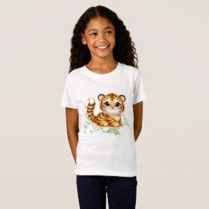 T-Shirt Trina la tigresse charmante dans les vignes