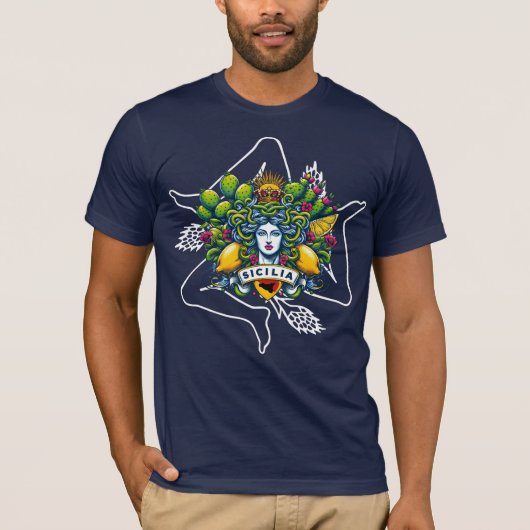 T-shirt Trinacria sicilienne (Devant)