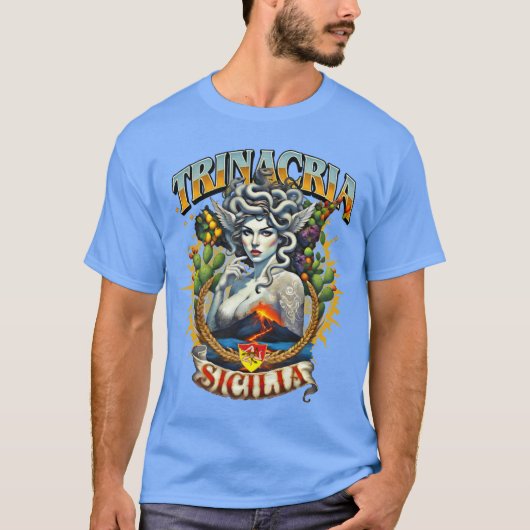 T-Shirt Trinacria Style Rétro (Devant)