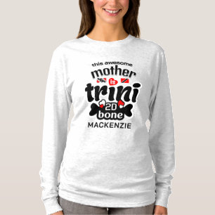 T-shirt Trini jusqu'aux os Texte NOIR
