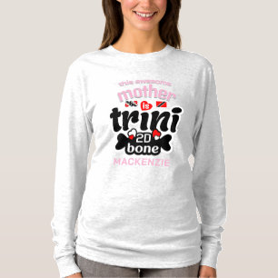 T-shirt Trini jusqu'aux os Texte PINK