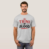 T-shirt TRINI par le SANG -TEXTE NOIR (Devant entier)