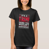 T-shirt Trini Trinidadian Country Tobago Trinidad (Devant)