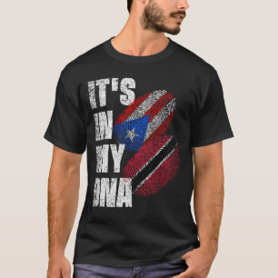 T-shirt Trinidadien Et Boricua Mélangent Le Patrimoine Du