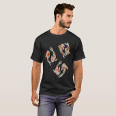 T-shirt Trinité de poissons Koï (Devant entier)