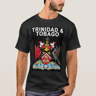 T-shirt Trinité-Et-Tobago Crest Trinité-Et-Tobago Fla
