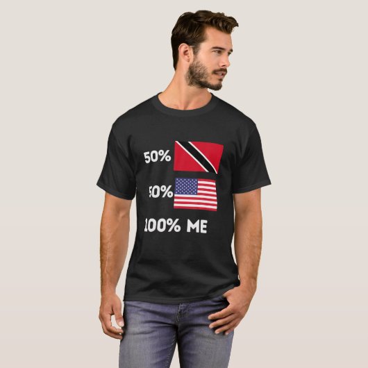 T-shirt Trinité-Et-Tobago Trini Fierté Drapeau Drôle USA R (Devant entier)