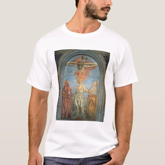 T-shirt Trinité sainte avec St Jerome (fresque) (Devant)