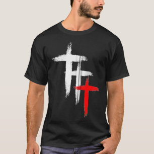 T-shirt Trinity Vintage Triple Cross Zip