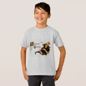 T-shirt Trio Citrouille Halloween Jack-o-Lantern (Devant entier)