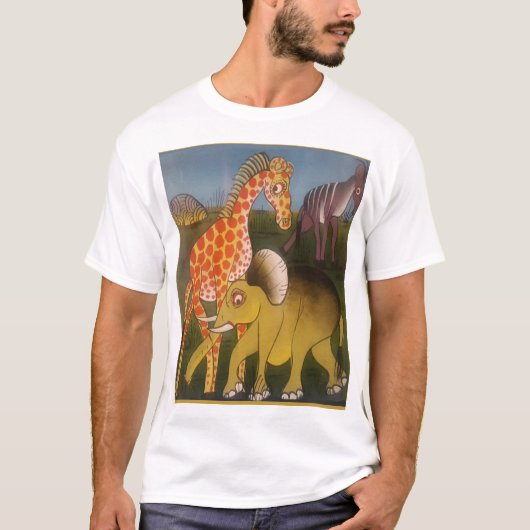 T-shirt Trio d'art africain (Devant)