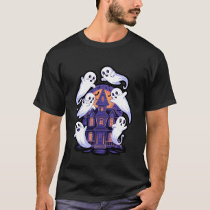 T-shirt Trio de chat fantôme mignon design Halloween