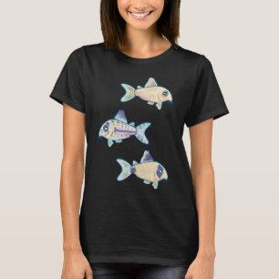 T-shirt Trio de Cory Cat - Corydoras Catfish - Albinos, Ju