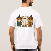 T-shirt Trio de Hamster d'Halloween en costumes (Dos)