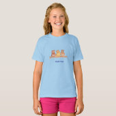 T-shirt Trio de hiboux (Devant entier)
