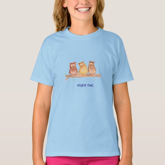 T-shirt Trio de hiboux (Devant)