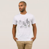 T-shirt Trio de jazz (Devant entier)