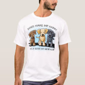 T-shirt Trio de KiniArt Labrador (Devant)