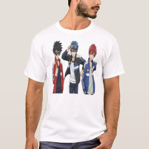 T-Shirt Trio Équipe de Course Anime - Sports Anime
