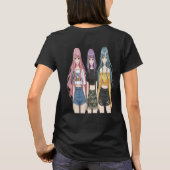 T-Shirt Trio Mode Anime Filles (Dos)