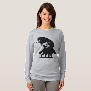 T-shirt Trio Sauvage : Silhouette de Loup, Aigle et Ours